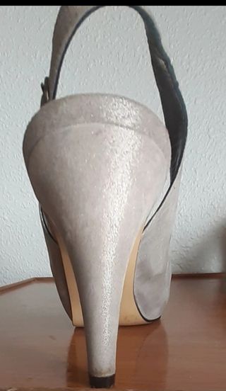 Sandalias Argenta Gris Plata Talla 38