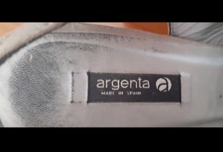 Sandalias Argenta Gris Plata Talla 38