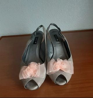 Sandalias Argenta Gris Plata Talla 38