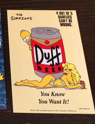 3 Cartoline Simpson Homer Vintage 1998