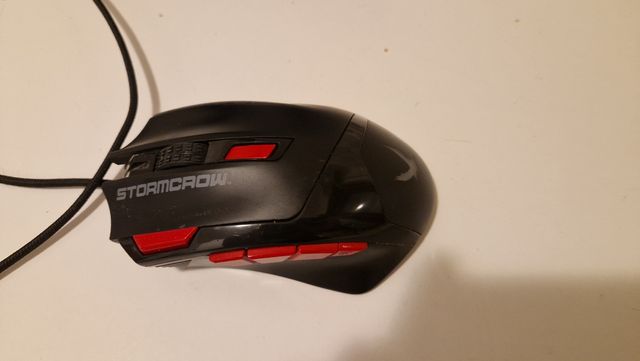 Mouse Gaming Stormcrow Nero/Rosso