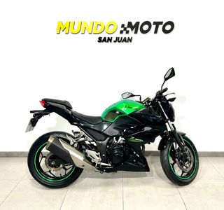 Kawasaki Z300 Negra y Verde