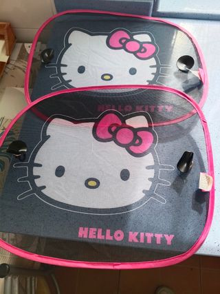 Parasoles y protector asiento  Hello Kitty 
