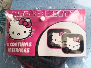 Parasoles y protector asiento  Hello Kitty 
