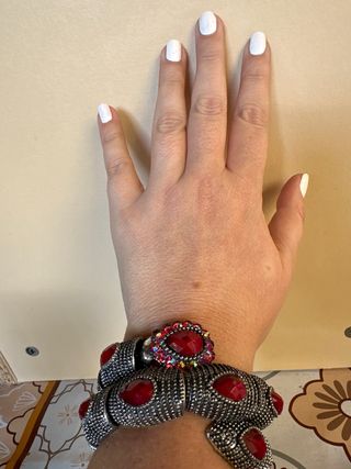 Bracciale donna con pietre rosse