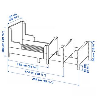 Cama infantil extensible + colchón