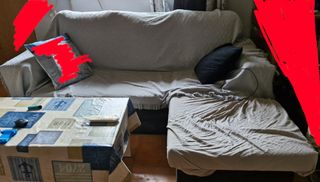 Sofá modular tela negro