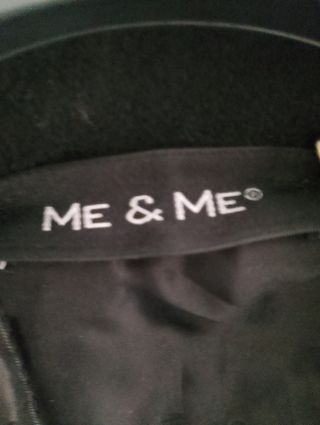 Cappotto donna nero con cintura