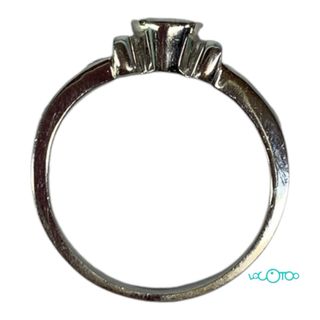 Anillo de diamantes oro blanco 