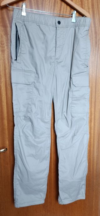 Pantalones Cargo H&M color gris Talla S