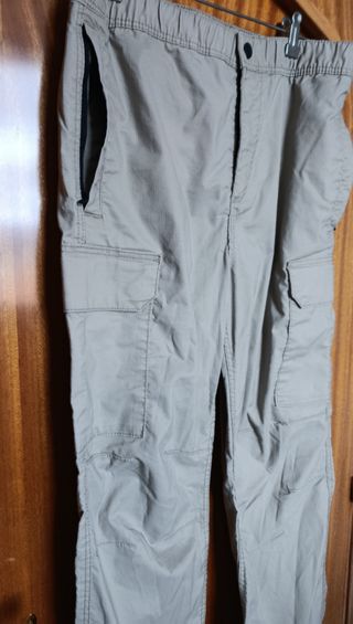 Pantalones Cargo H&M color gris Talla S