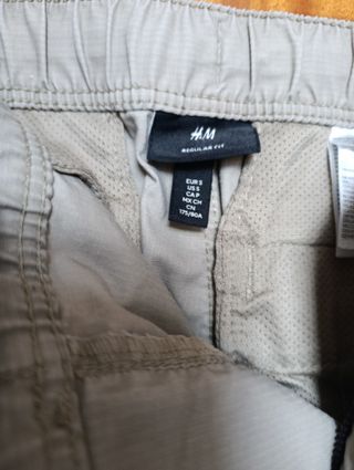 Pantalones Cargo H&M color gris Talla S