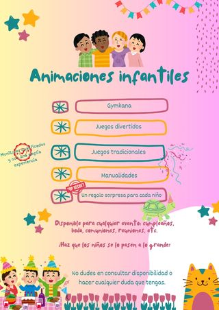 Animación infantil en la Provincia de Ciudad Real.