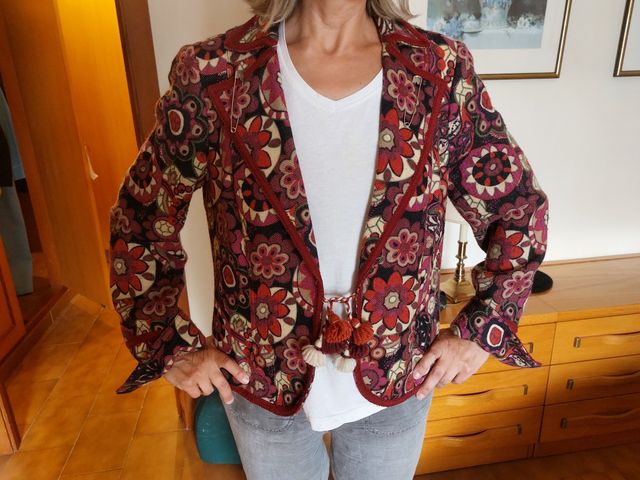 Chaqueta de invierno estampada floral