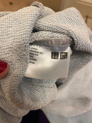 Vestido tipo sudadera Uniqlo azul Talla M