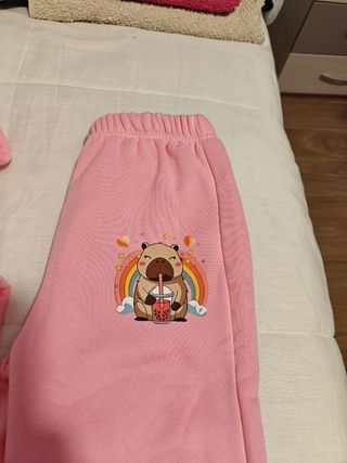 Chándal Capibara Rosa psra niñas 4-5 años
