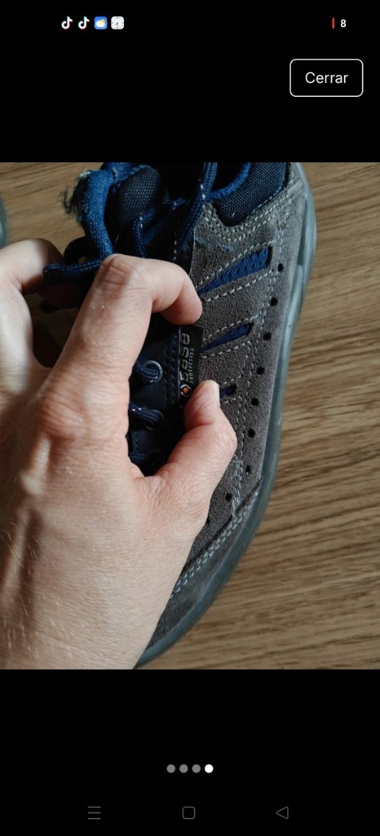 Botas de Seguridad Azul y Gris