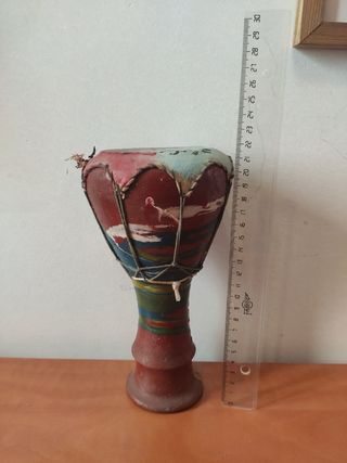Tambor Darbouka de arcilla esmaltada