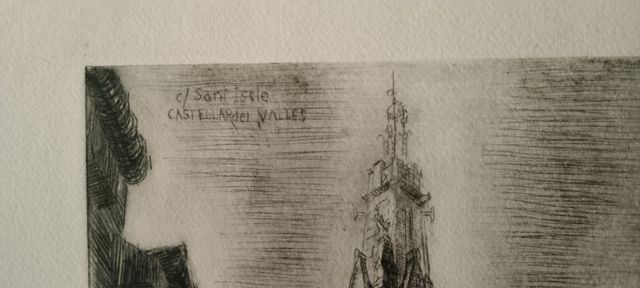 AGUAFUERTE /CASTELLAR DEL VALLÈS / 1939