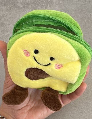 Monedero Peluche Aguacate Kawaii