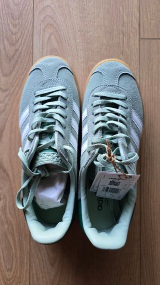 Zapatillas Adidas Gazelle Bold Verdes Talla 40.5