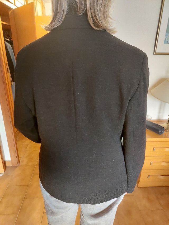 Americana entallada gris marengo oscuro