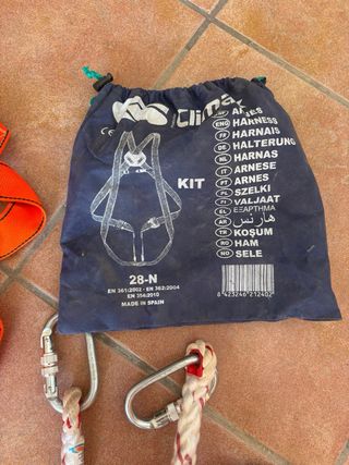 Arnés de seguridad naranja