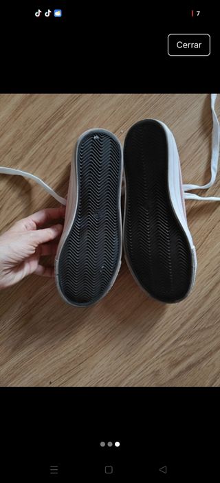 Zapatillas lona rosas
