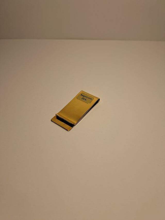 Porta banconote - bagnato Oro 24 carati