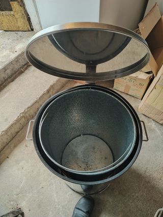 Pattumiera acciaio inox