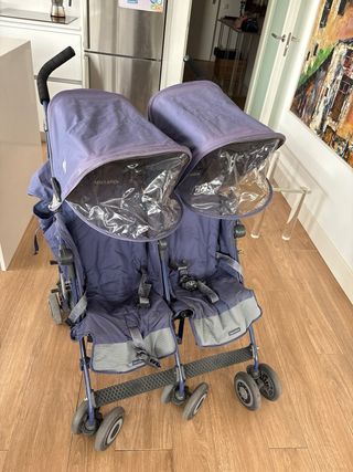 Silla paseo Gemelar Maclaren Azul