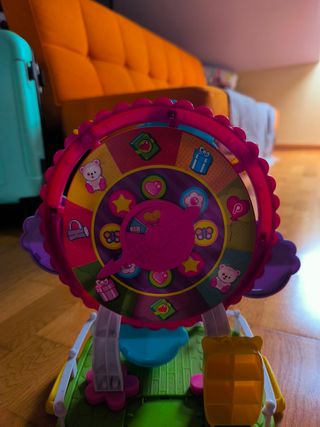 Noria de juguete rosa y azul pinypon