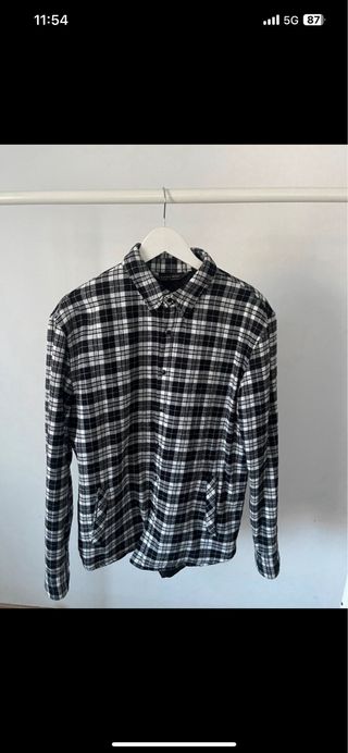 Chaqueta Zara cuadros blanco y negro