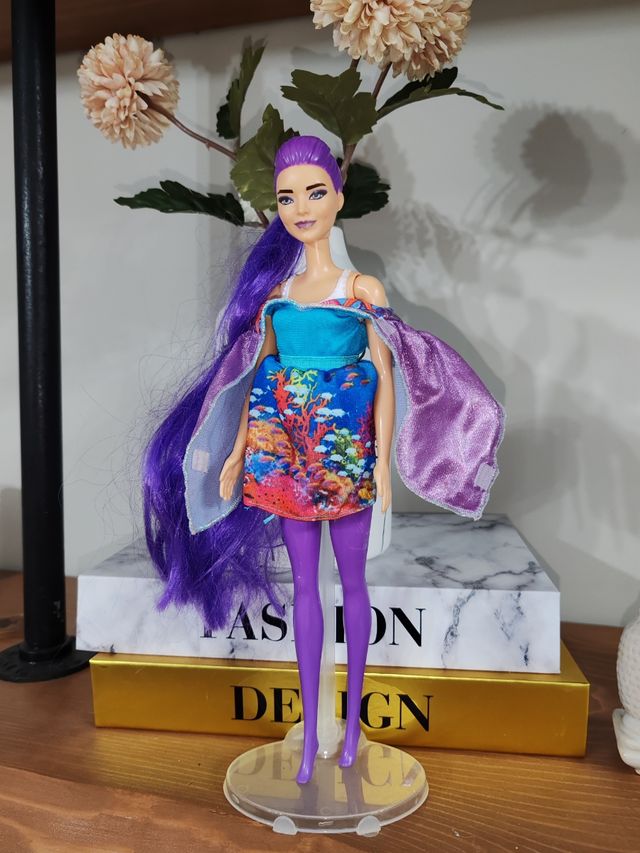 Barbie capelli viola