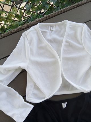 Coprispalla bambina bianco e nero