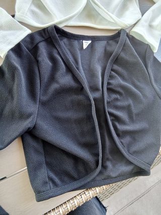 Coprispalla bambina bianco e nero