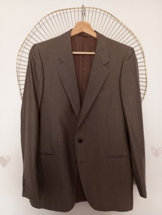 Chaqueta americana gris hombre