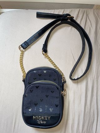 Bolso Mickey Disney Negro y Dorado