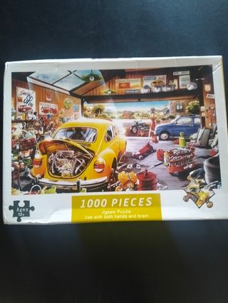 Puzzle 1000 Piezas Garaje Coche Clásico