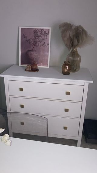 Cómoda Ikea Hemnes 3 cajones blanca