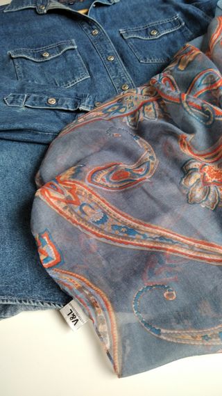 Camisa vaquera Bollmora + foulard Vittorio y Luchi