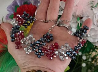 Collar choker gargantilla cuentas cristal