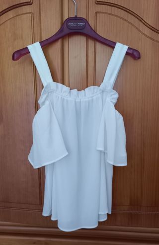 Blusa hombros descubiertos blanca