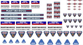 Pegatinas Porsche Martini Racing. Varias Escalas