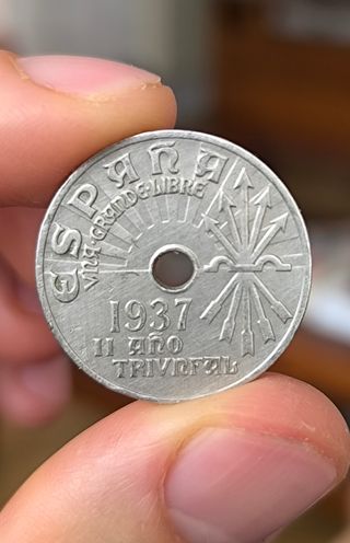 Moneda 1937 España
Moneda 1927 España 
25 céntimos