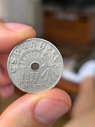 Moneda 1937 España
Moneda 1927 España 
25 céntimos