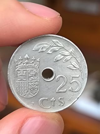 Moneda 1937 España
Moneda 1927 España 
25 céntimos