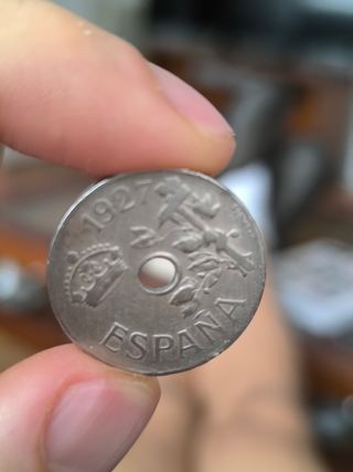 Moneda 1937 España
Moneda 1927 España 
25 céntimos