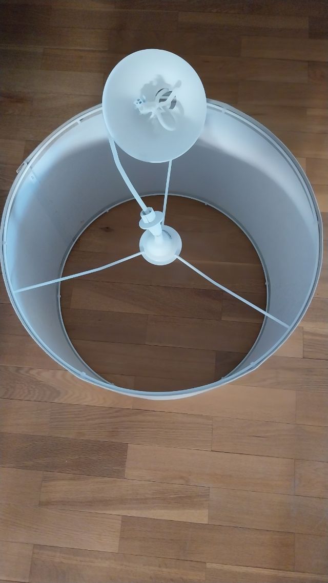 Lámpara colgante IKEA beige tela