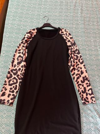 Vestito donna fantasia leopardata